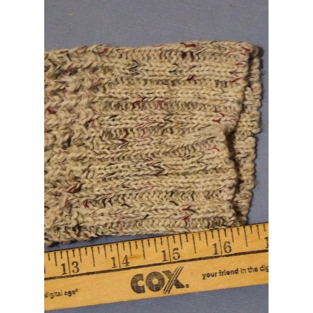 Free People Dylan Tweedy‎ Oversized  Knit Sweater Small Oatmeal Wool Blend Tunic
